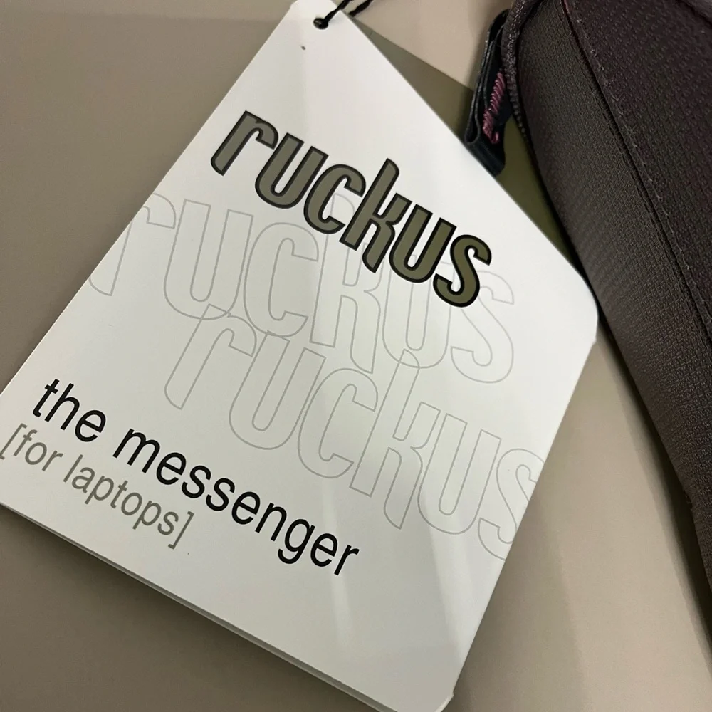 Ruckus Pink and Gray Messenger Bag